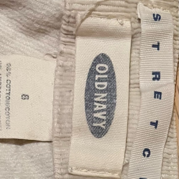 Old Navy Cream Stretch Pants - Picture 2 of 2
